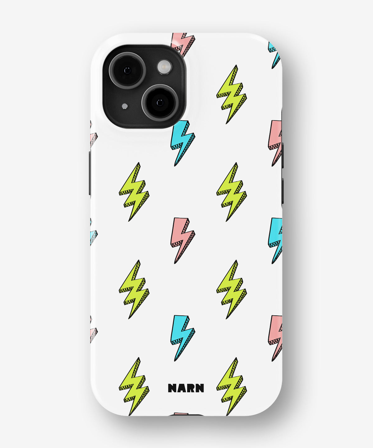 iPhone 15 Plus Tough Case – Lightning Bolts - View 1