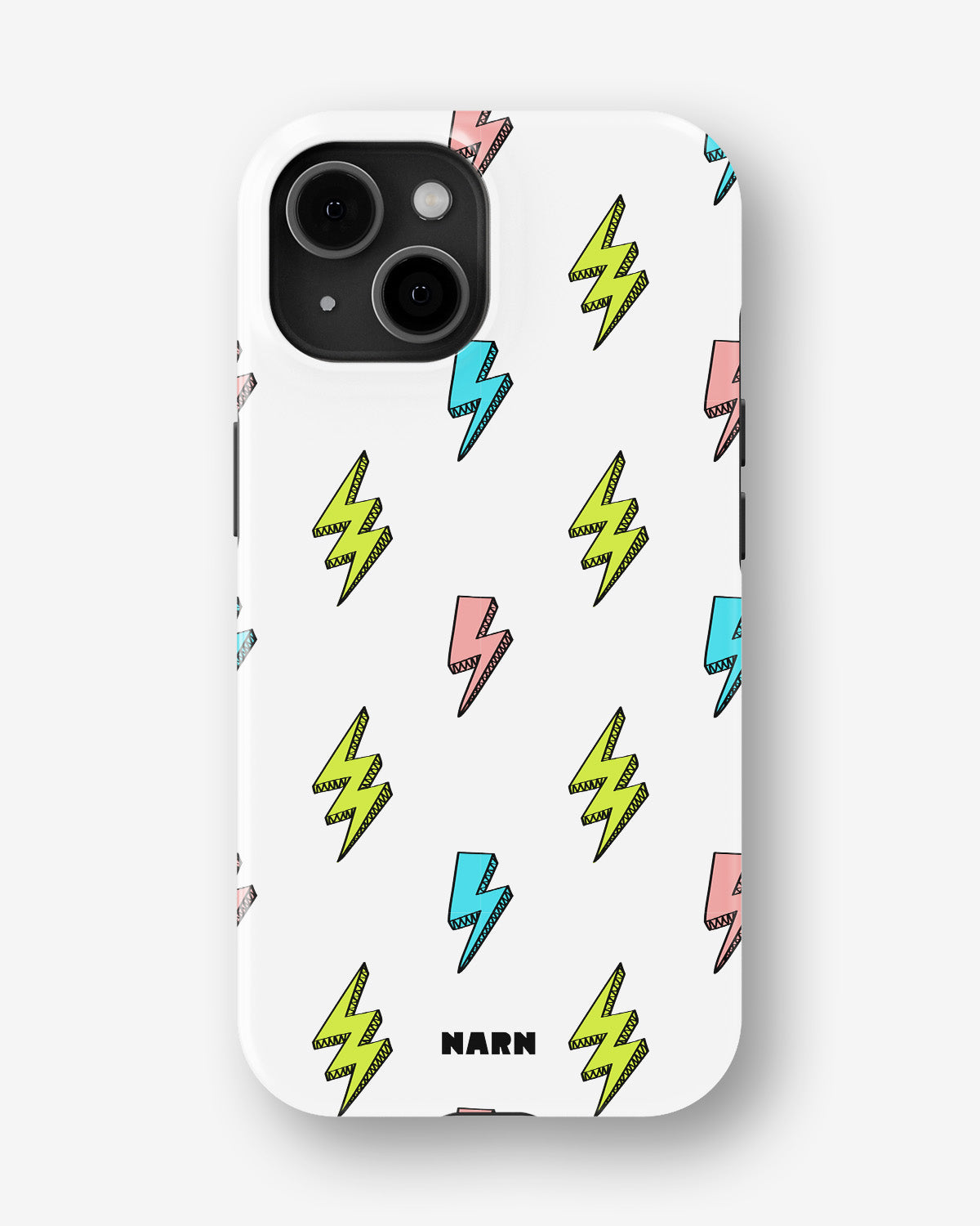 iPhone 15 Plus Tough Case – Lightning Bolts - View 1