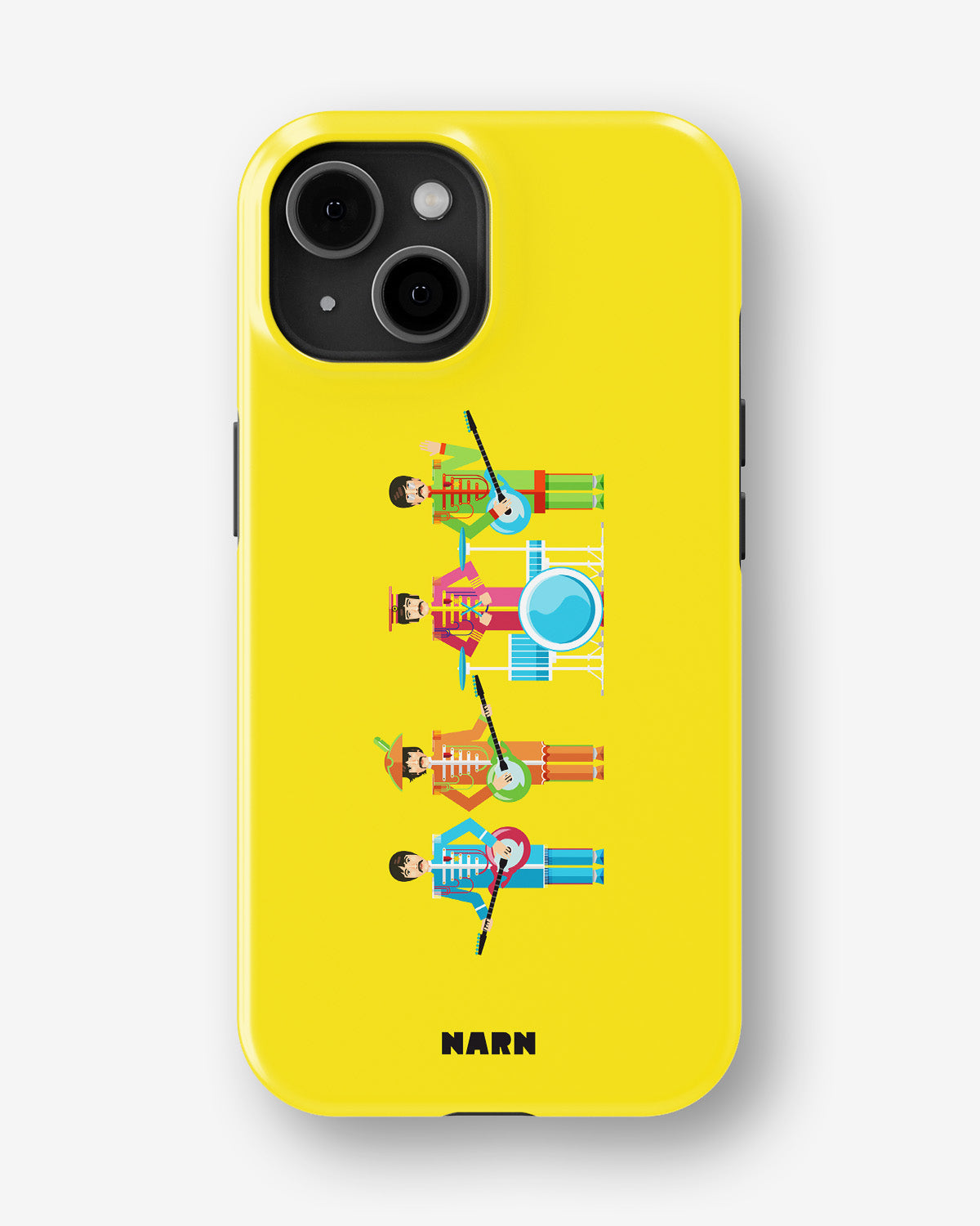 iPhone 15 Plus Tough Case – Beatles Yellow - View 1