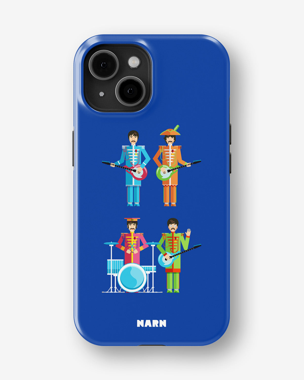iPhone 15 Plus Tough Case – Beatles Blue - View 1