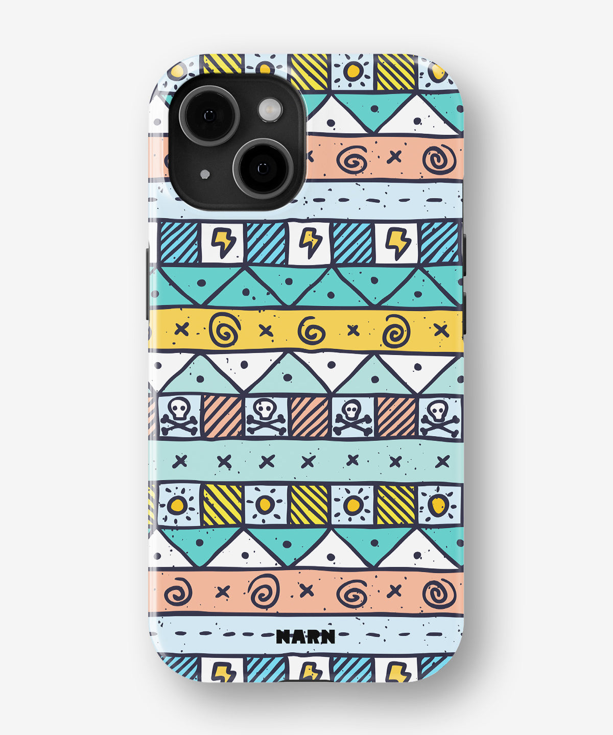 iPhone 15 Plus Tough Case – Cute Pattern - View 1