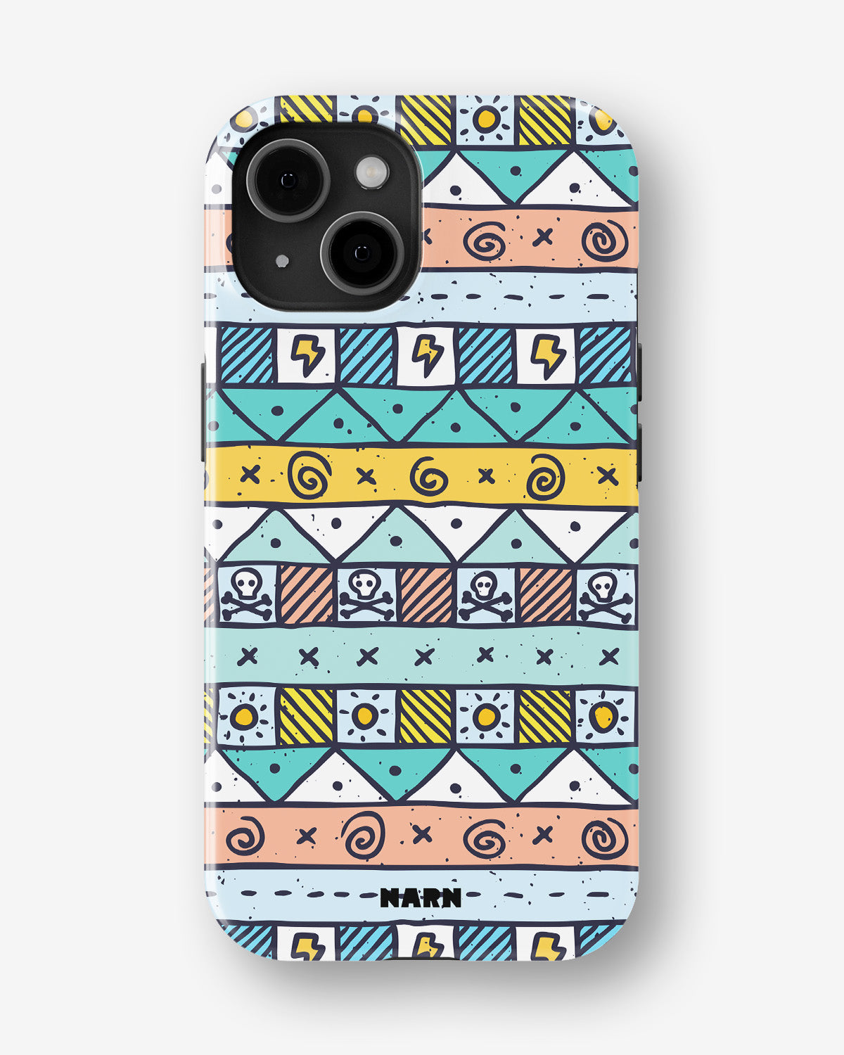 iPhone 15 Plus Tough Case – Cute Pattern - View 1