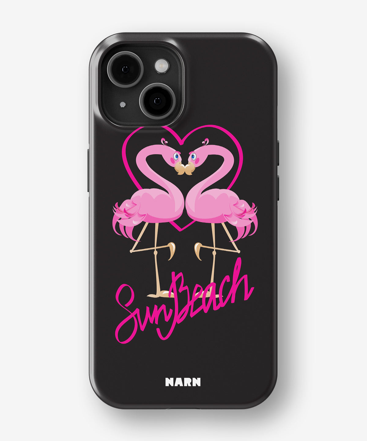 iPhone 15 Plus Tough Case – Beach Flamingo - View 1