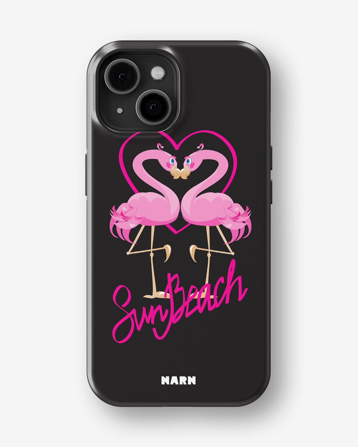 iPhone 15 Plus Tough Case – Beach Flamingo - View 1