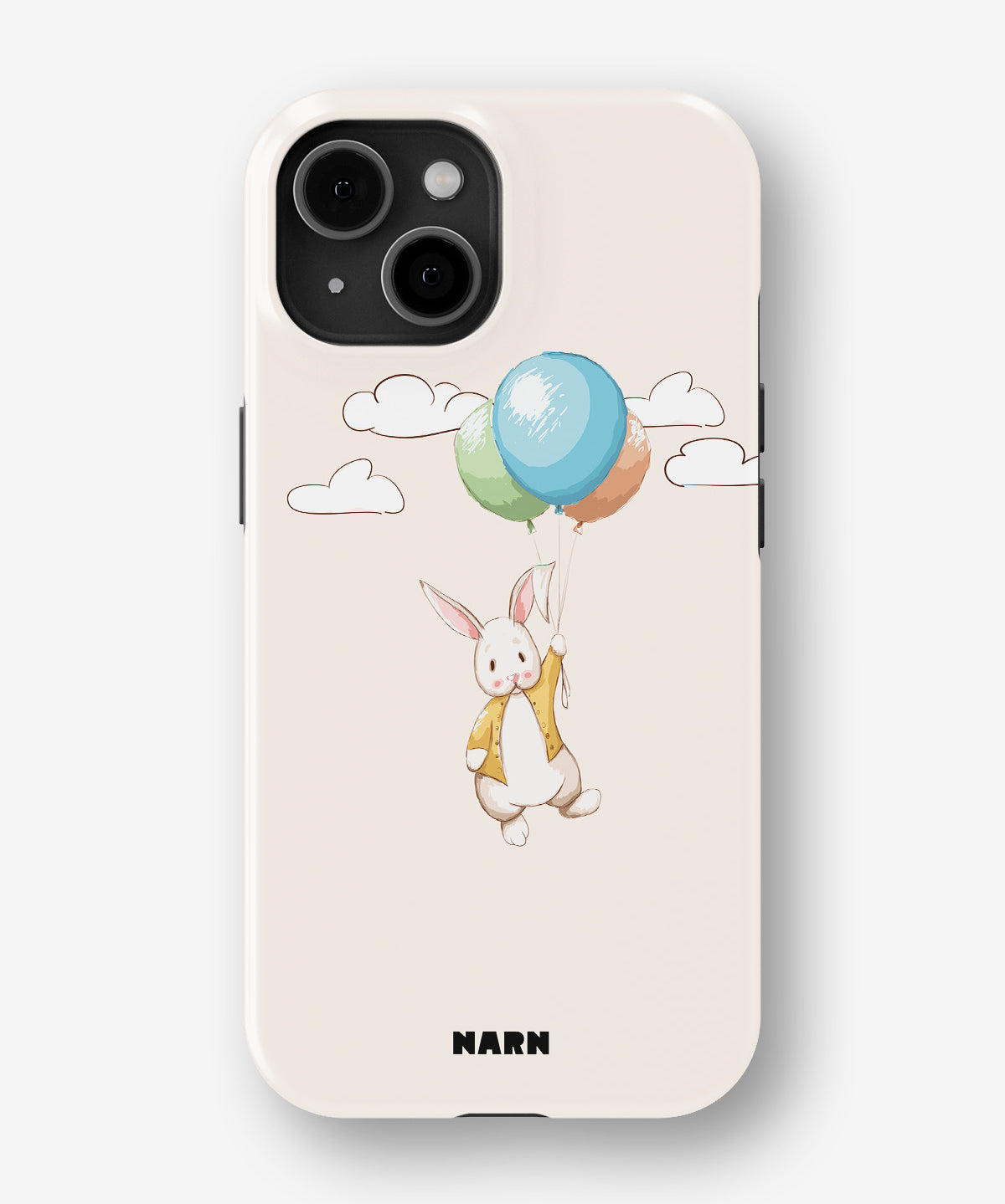iPhone 15 Plus Tough Case – Flying Rabbit - View 1