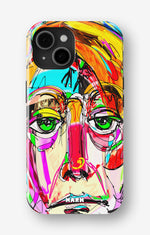 iPhone 15 Plus Tough Case – Abstract Portrait - View 1