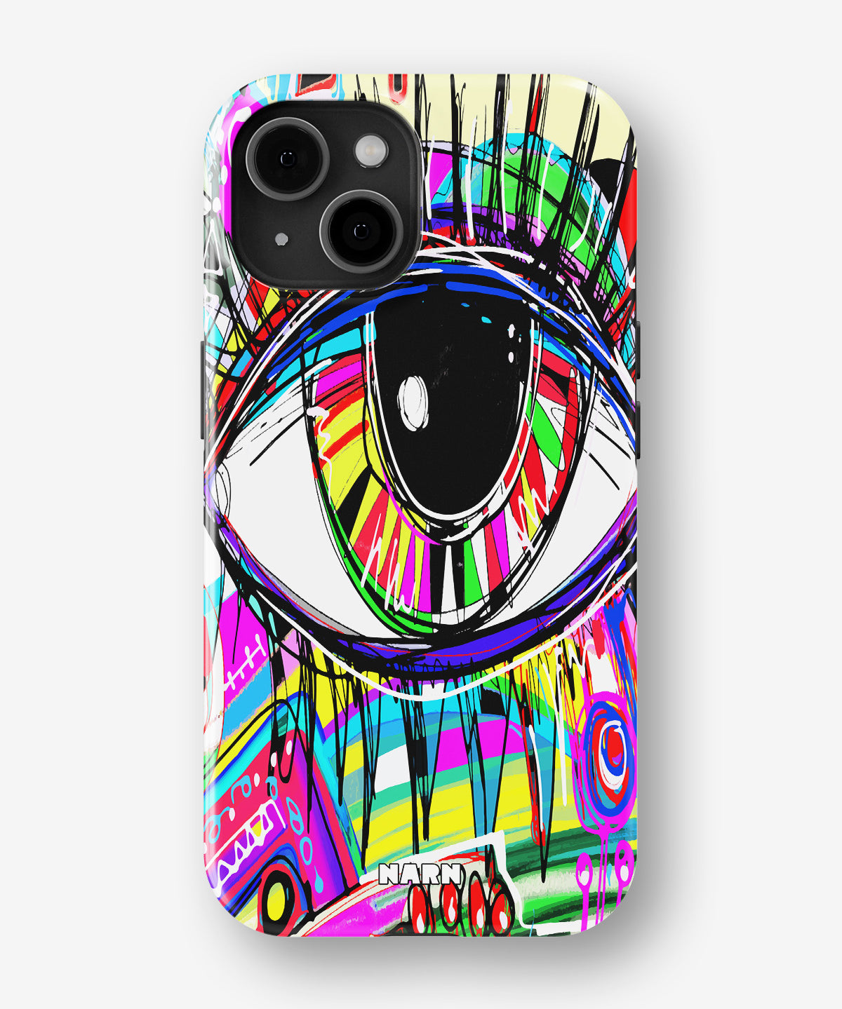 iPhone 15 Plus Tough Case – Abstract Eye - View 1