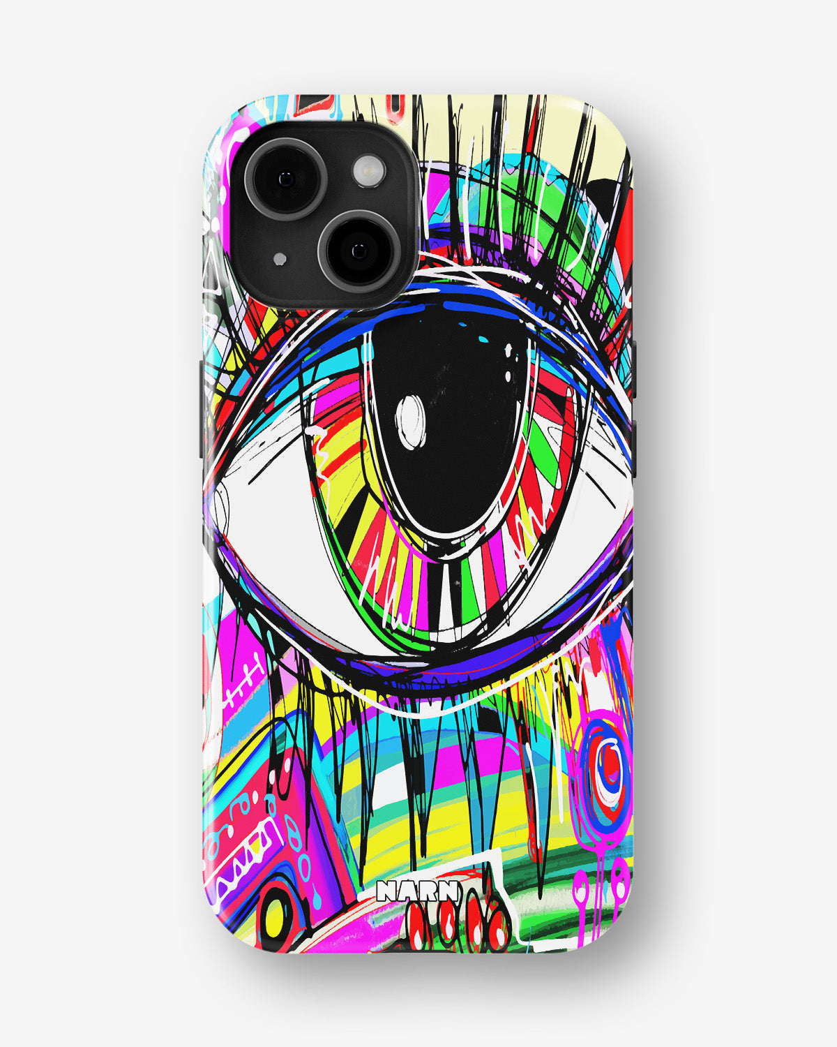 iPhone 15 Plus Tough Case – Abstract Eye - View 1