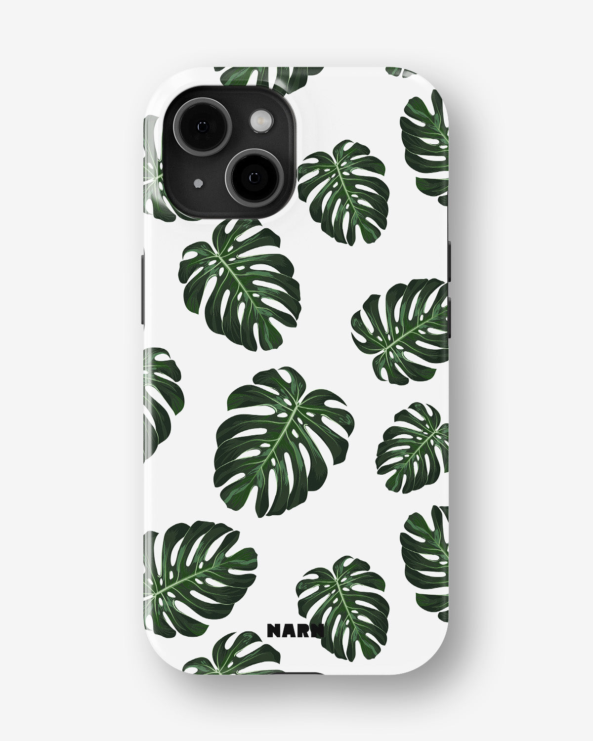 iPhone 15 Plus Tough Case – Monstera Pattern - View 1