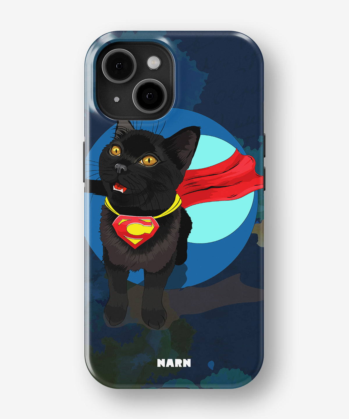 iPhone 15 Plus Tough Case – Super Cat - View 1