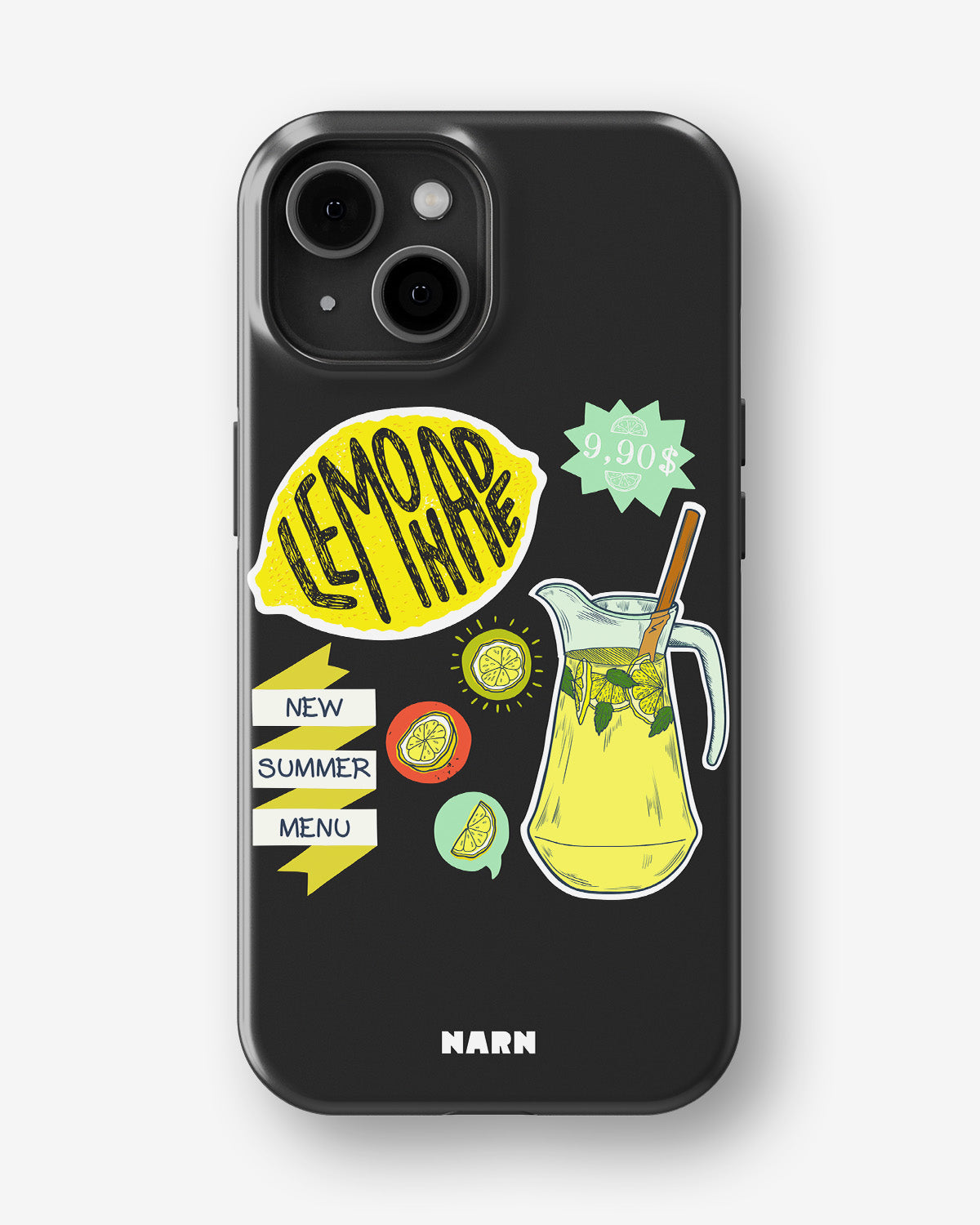 iPhone 15 Plus Tough Case – Lemon Summer - View 1