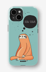 iPhone 15 Plus Tough Case – Slow Down Sloth - View 1