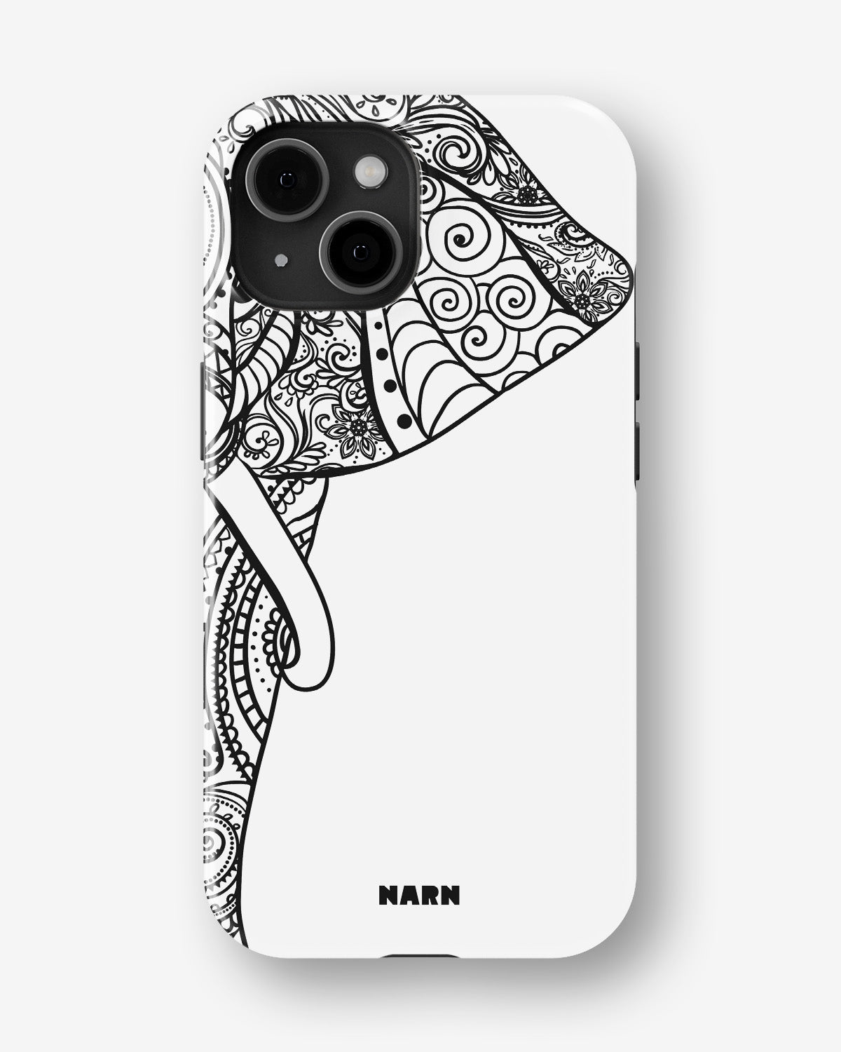 iPhone 15 Plus Tough Case – Mandala Elephant - View 1