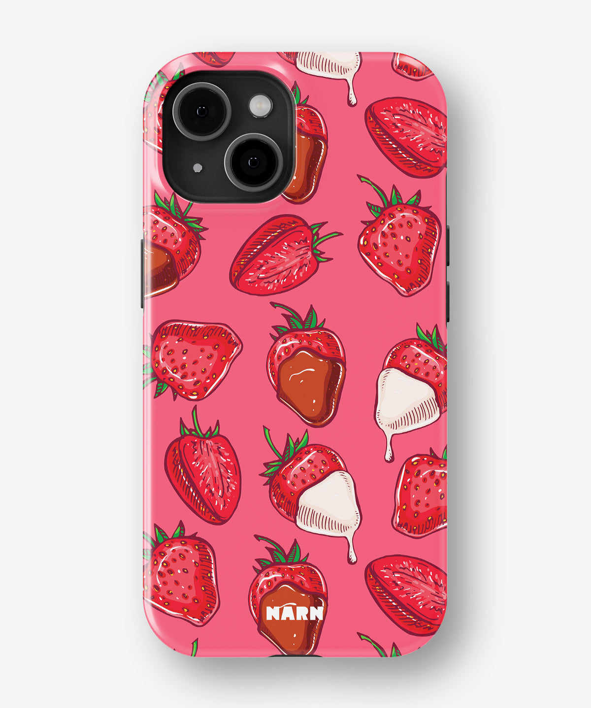 iPhone 15 Plus Tough Case – Strawberry Chocolate - View 1