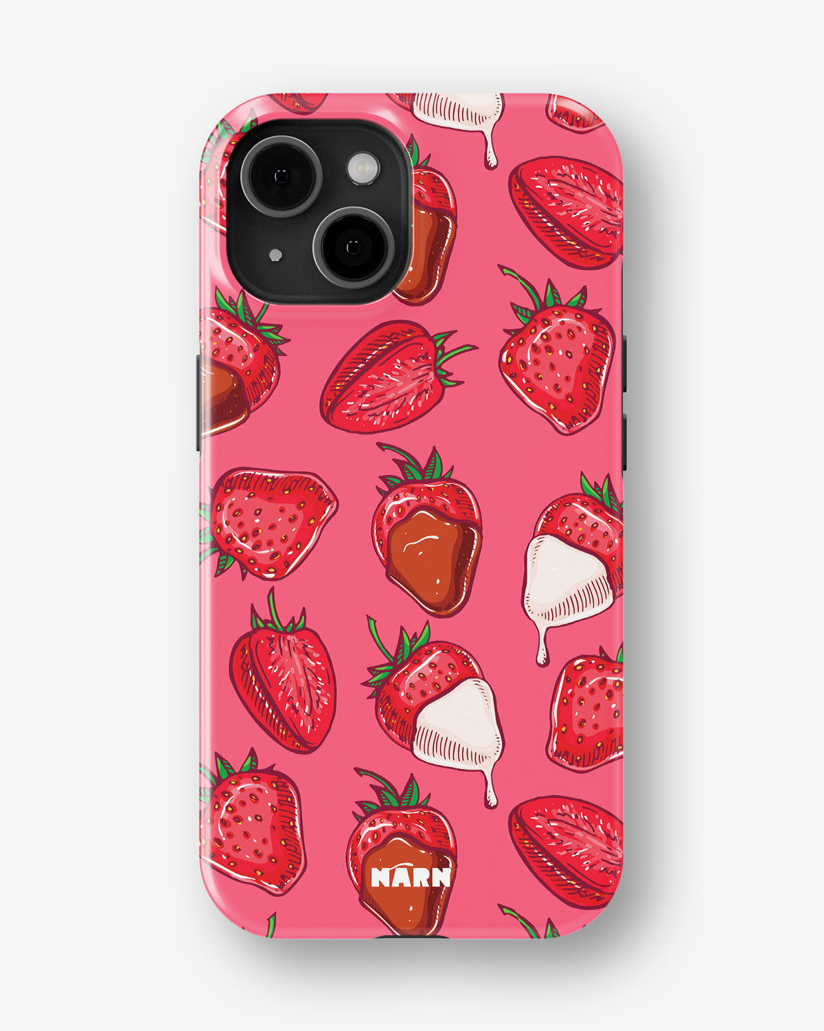 iPhone 15 Plus Tough Case – Strawberry Chocolate - View 1