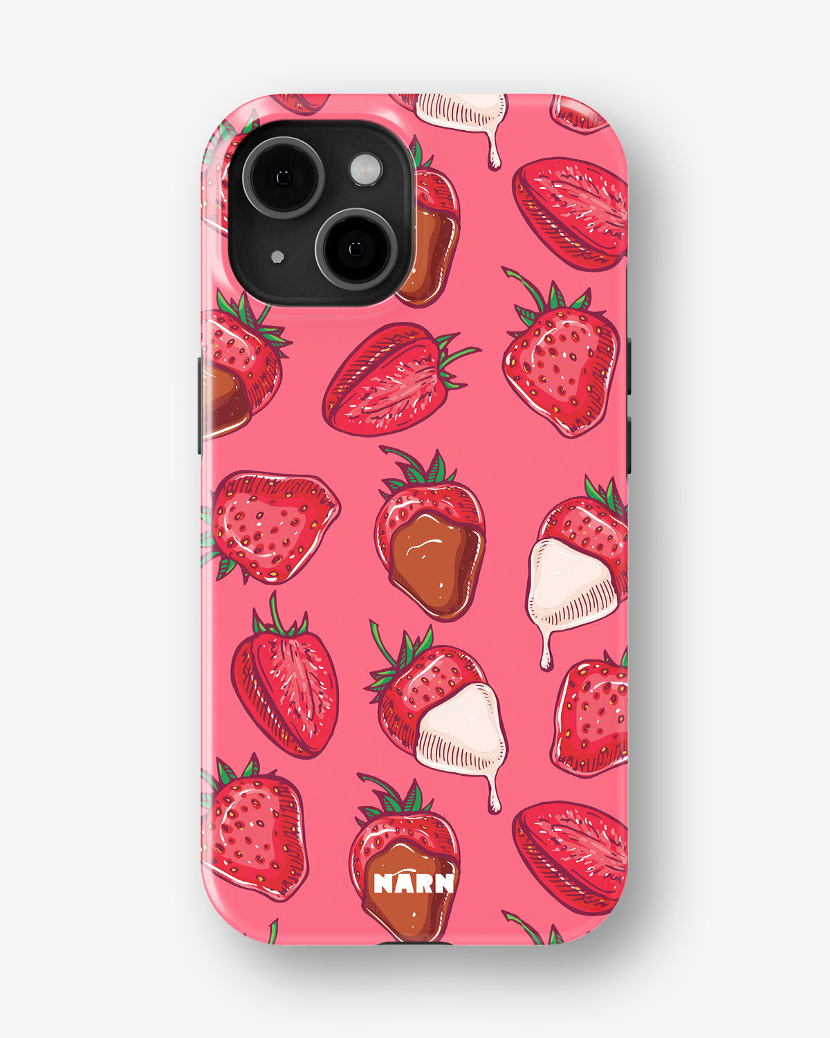 iPhone 15 Plus Tough Case – Strawberry Chocolate - View 1