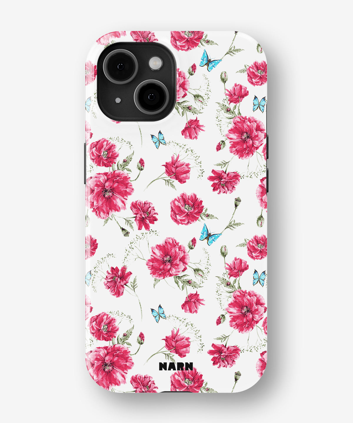 iPhone 15 Plus Tough Case – Poppies in Bloom - View 1
