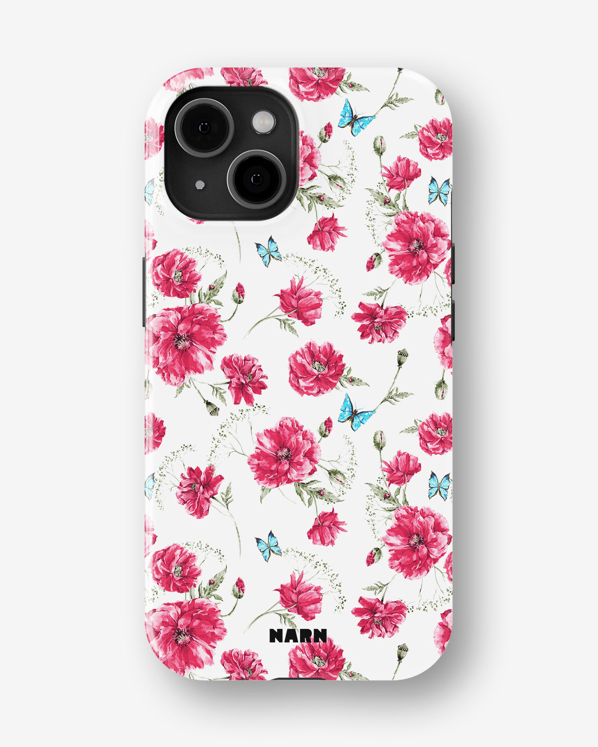 iPhone 15 Plus Tough Case – Poppies in Bloom - View 1