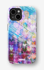 iPhone 15 Plus Tough Case – Purple Hearts - View 1