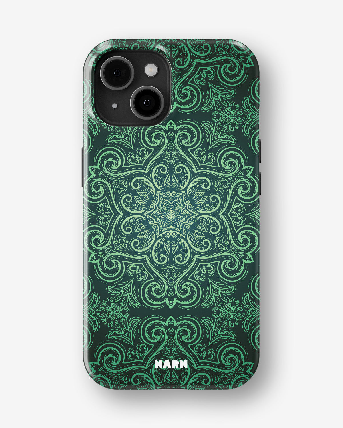 iPhone 15 Plus Tough Case – Retro Forest - View 1