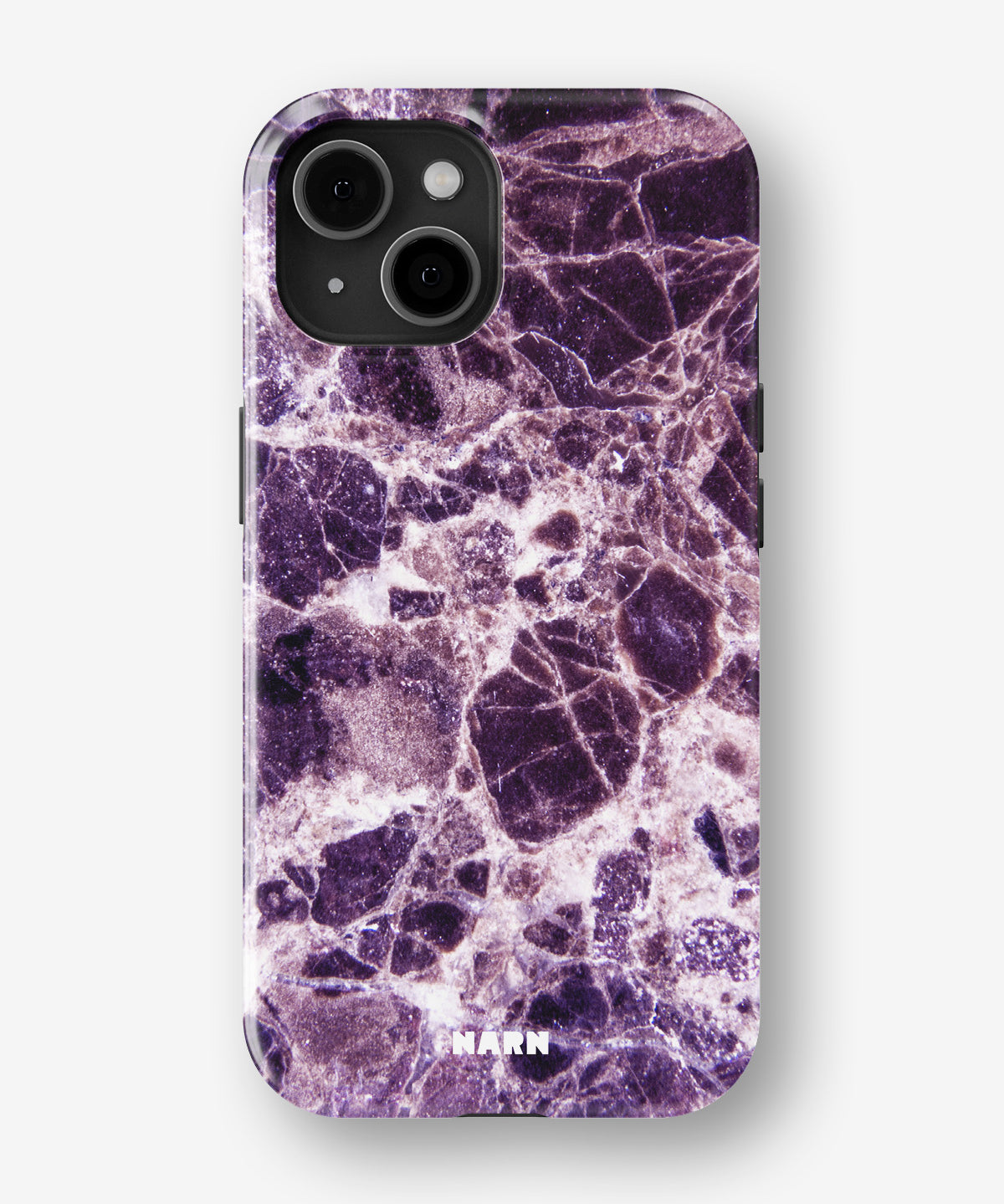 iPhone 15 Plus Tough Case – Purple Marble - View 1