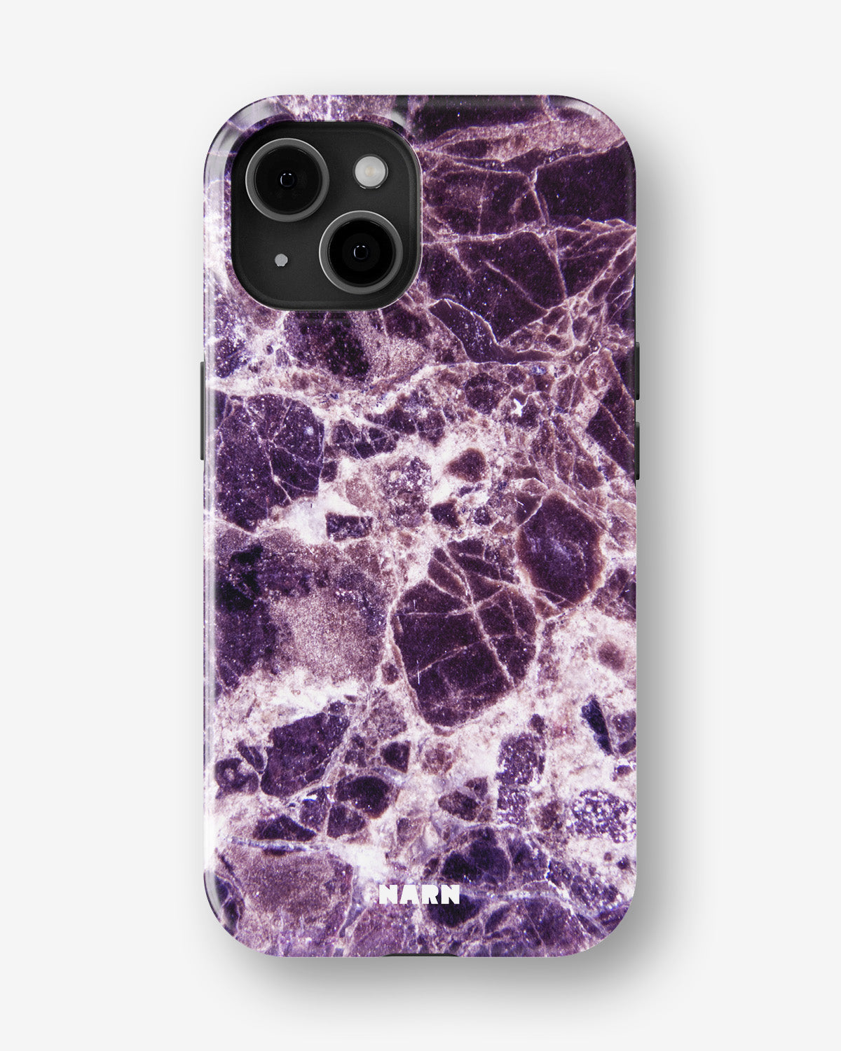 iPhone 15 Plus Tough Case – Purple Marble - View 1