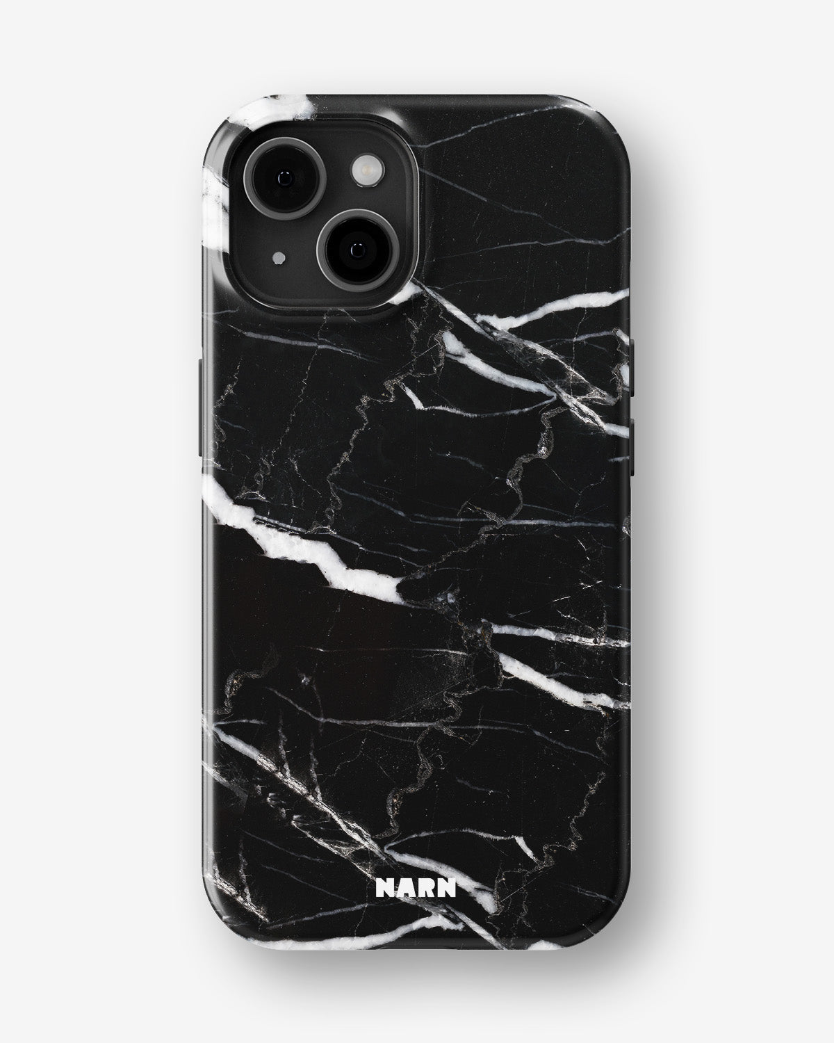 iPhone 15 Plus Tough Case – Black Marble - View 1