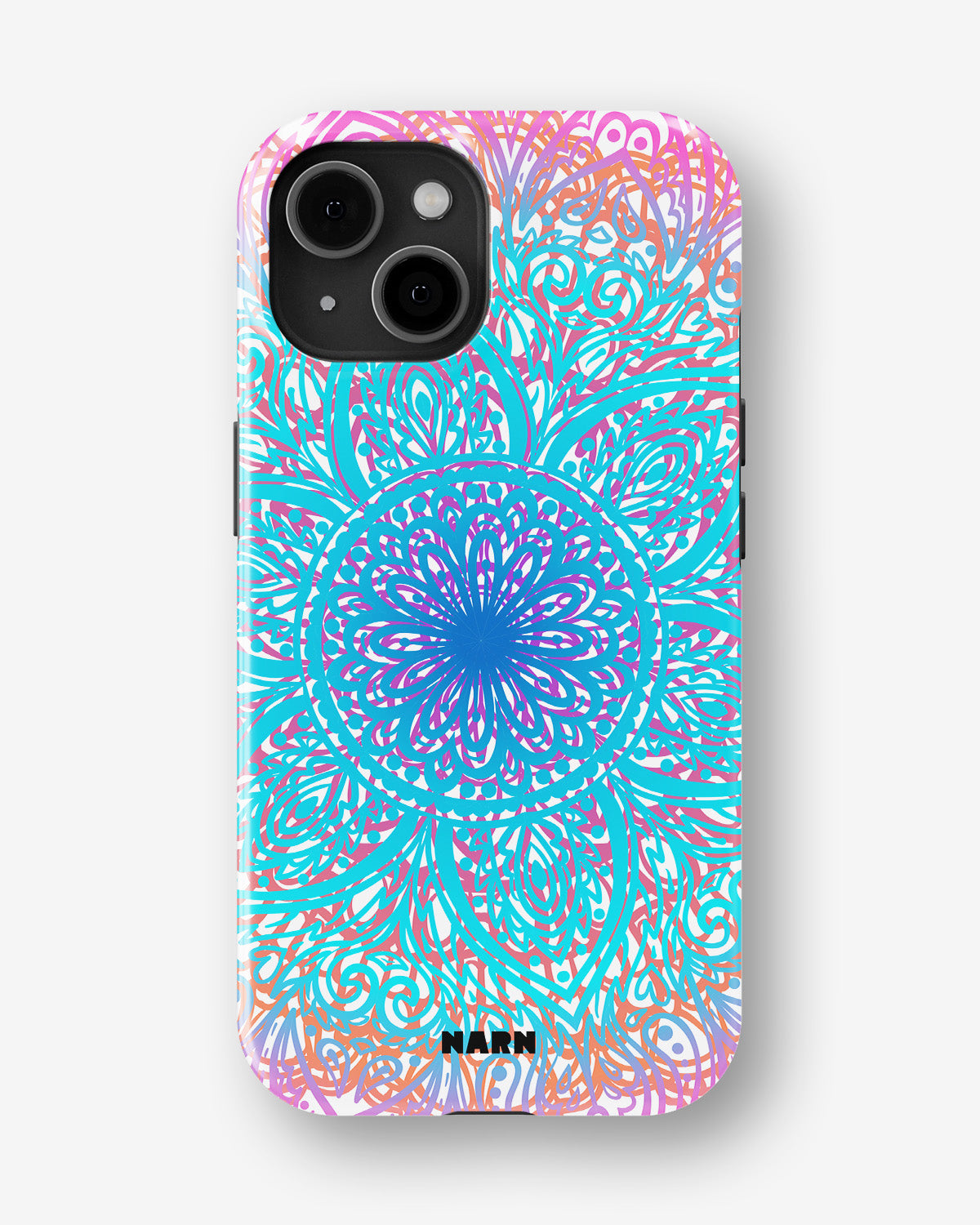 iPhone 15 Plus Tough Case – Pastel Mandala - View 1