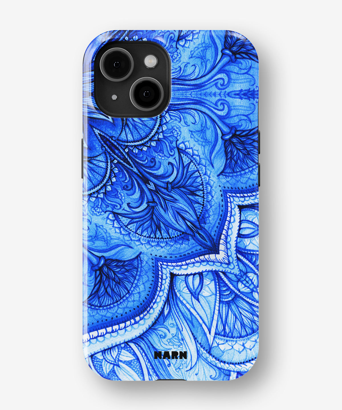 iPhone 15 Plus Tough Case – Blue Vintage - View 1
