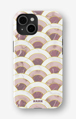 iPhone 15 Plus Tough Case – Pink Marble Waves - View 1