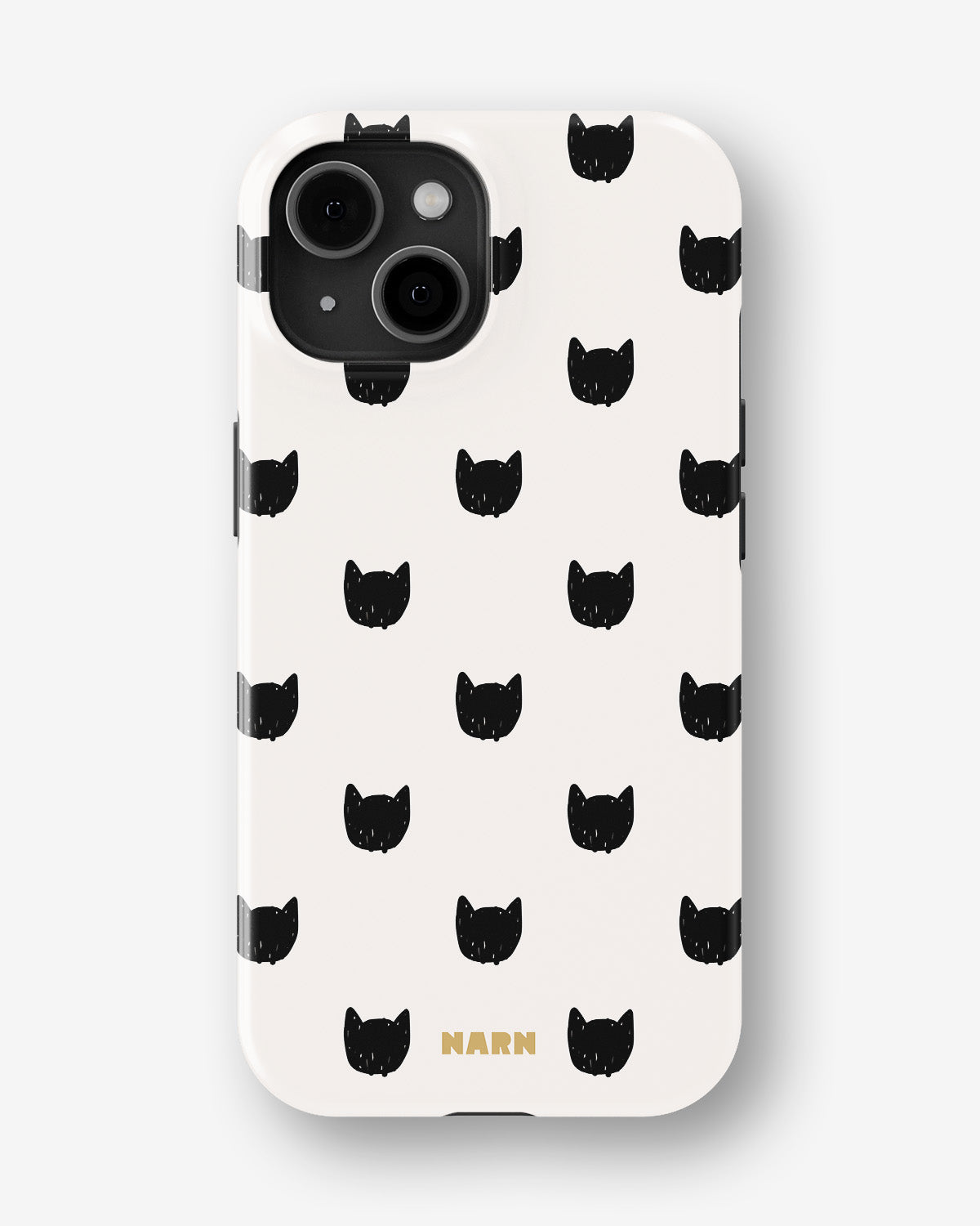 iPhone 15 Plus Tough Case – Kitty Dots - View 1