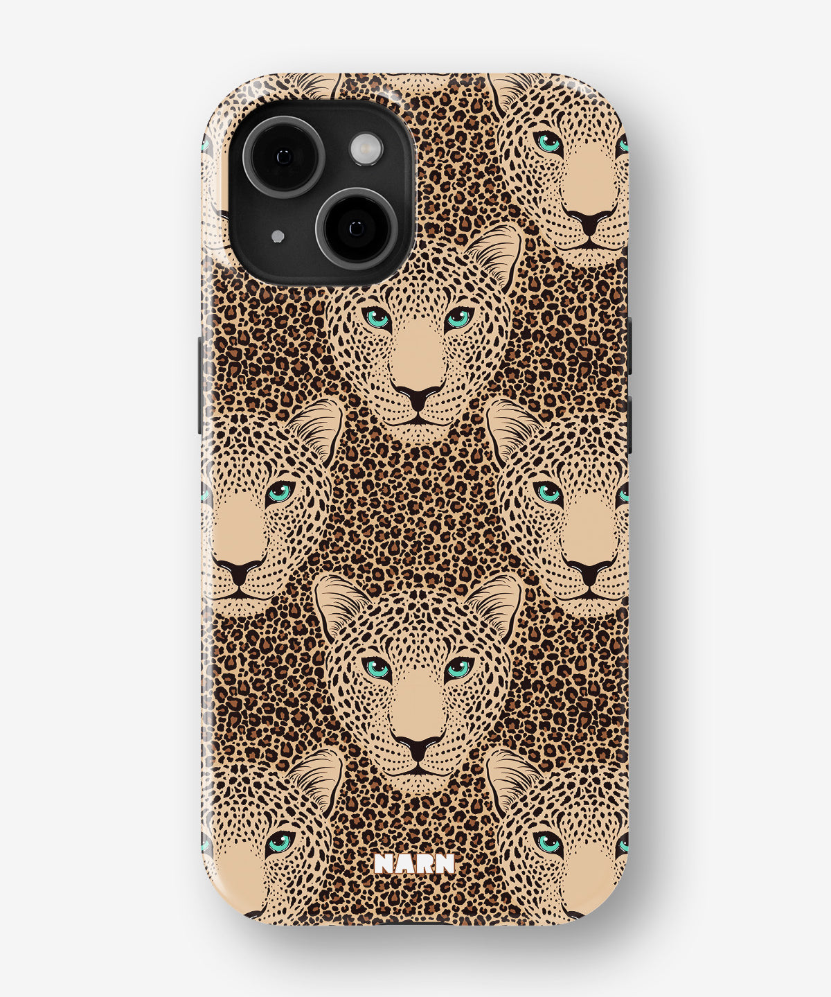 iPhone 15 Plus Tough Case – Leopard Gaze - View 1
