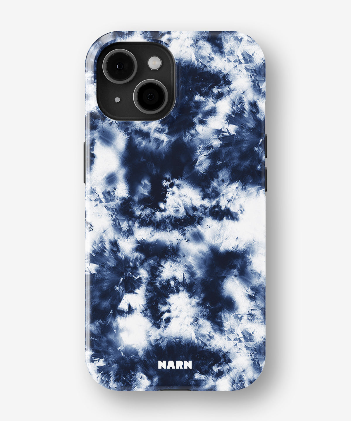 iPhone 15 Plus Tough Case – Tie Dye Blue - View 1