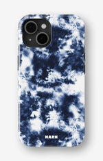 iPhone 15 Plus Tough Case – Tie Dye Blue - View 1