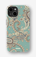 iPhone 15 Plus Tough Case – Paisley Green - View 1