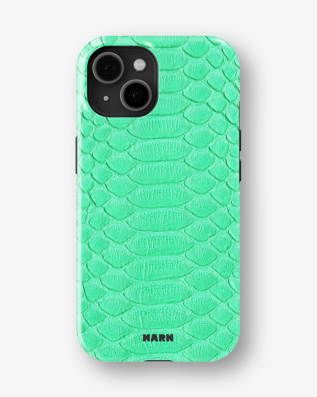 iPhone 15 Plus Tough Case – Turquoise Snake - View 1