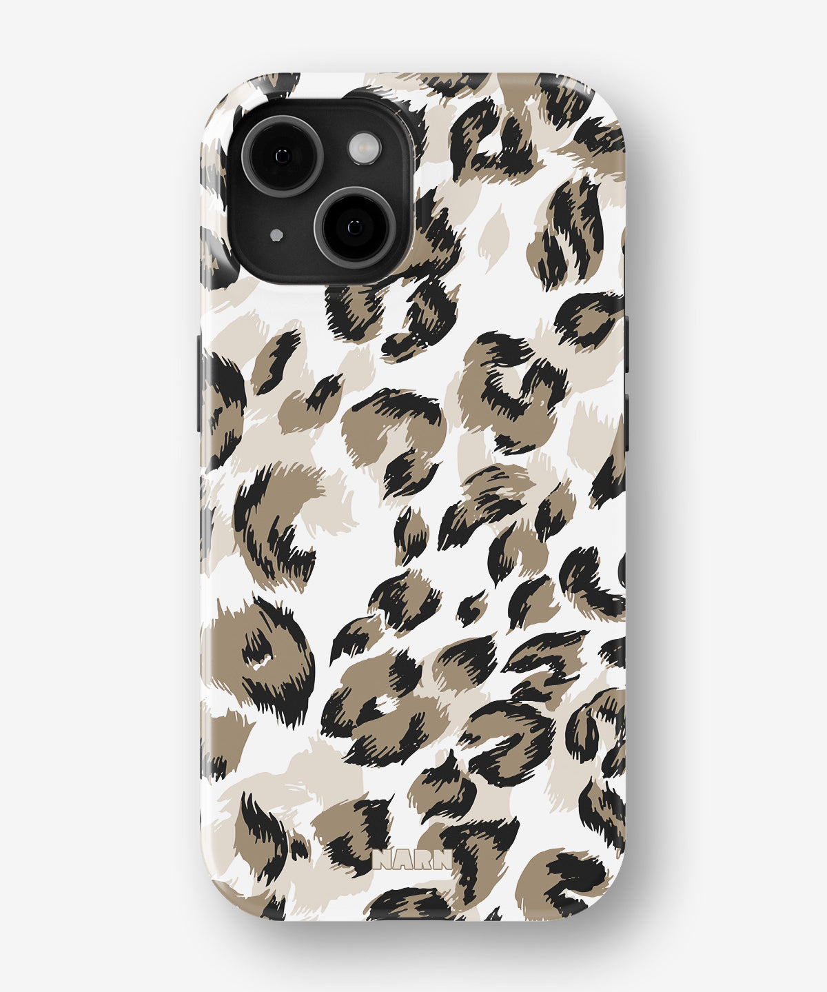 iPhone 15 Plus Tough Case – Snow Leopard - View 1