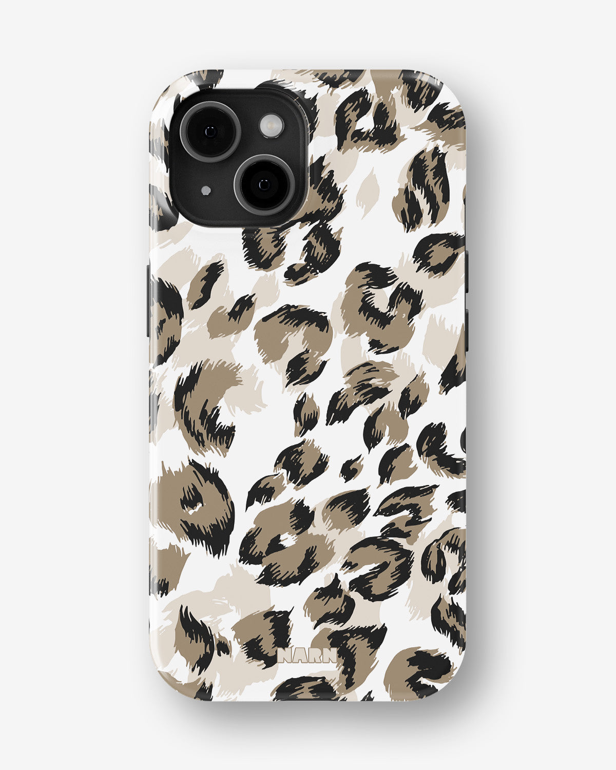 iPhone 15 Plus Tough Case – Snow Leopard - View 1