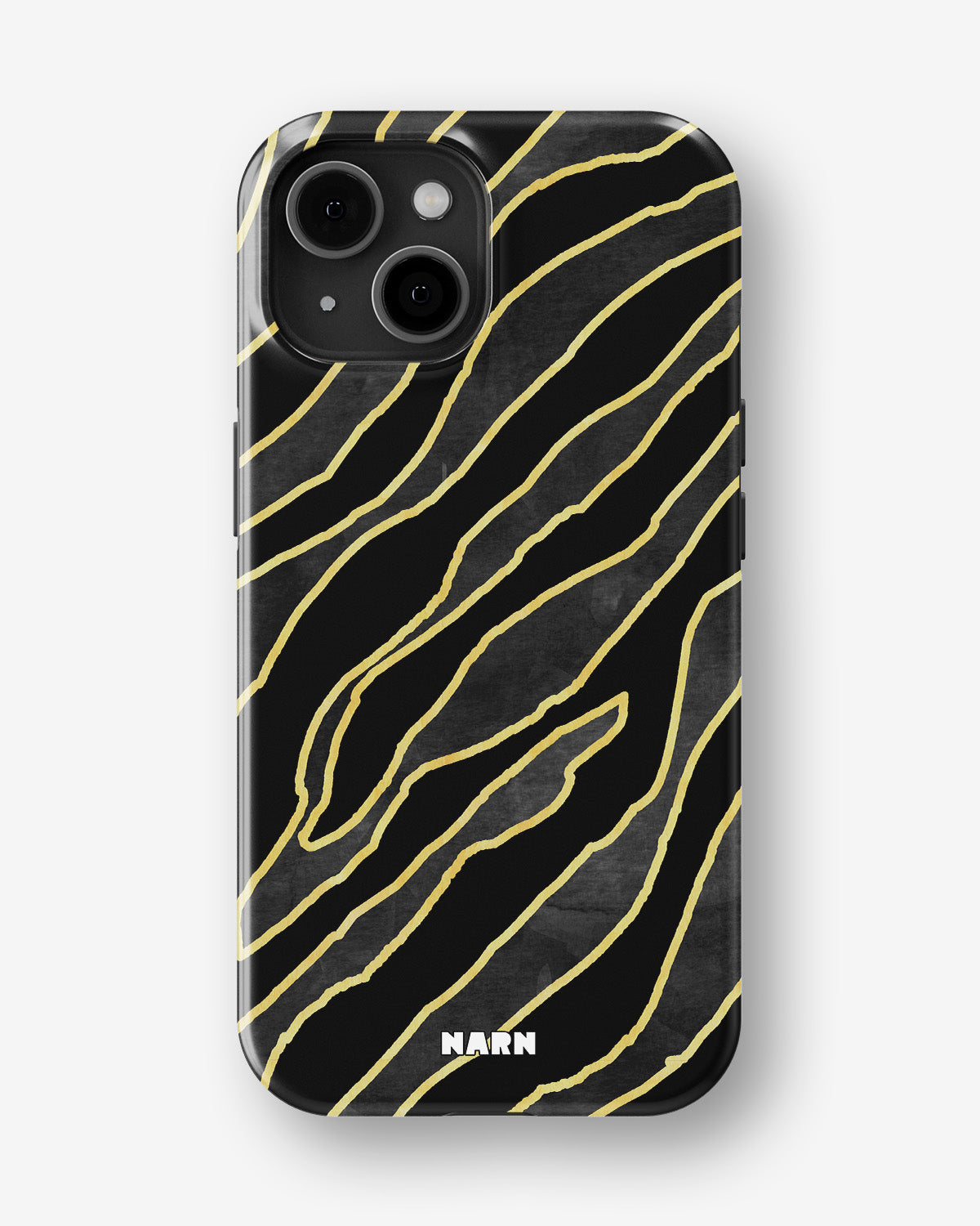 iPhone 15 Plus Tough Case – Golden Zebra - View 1