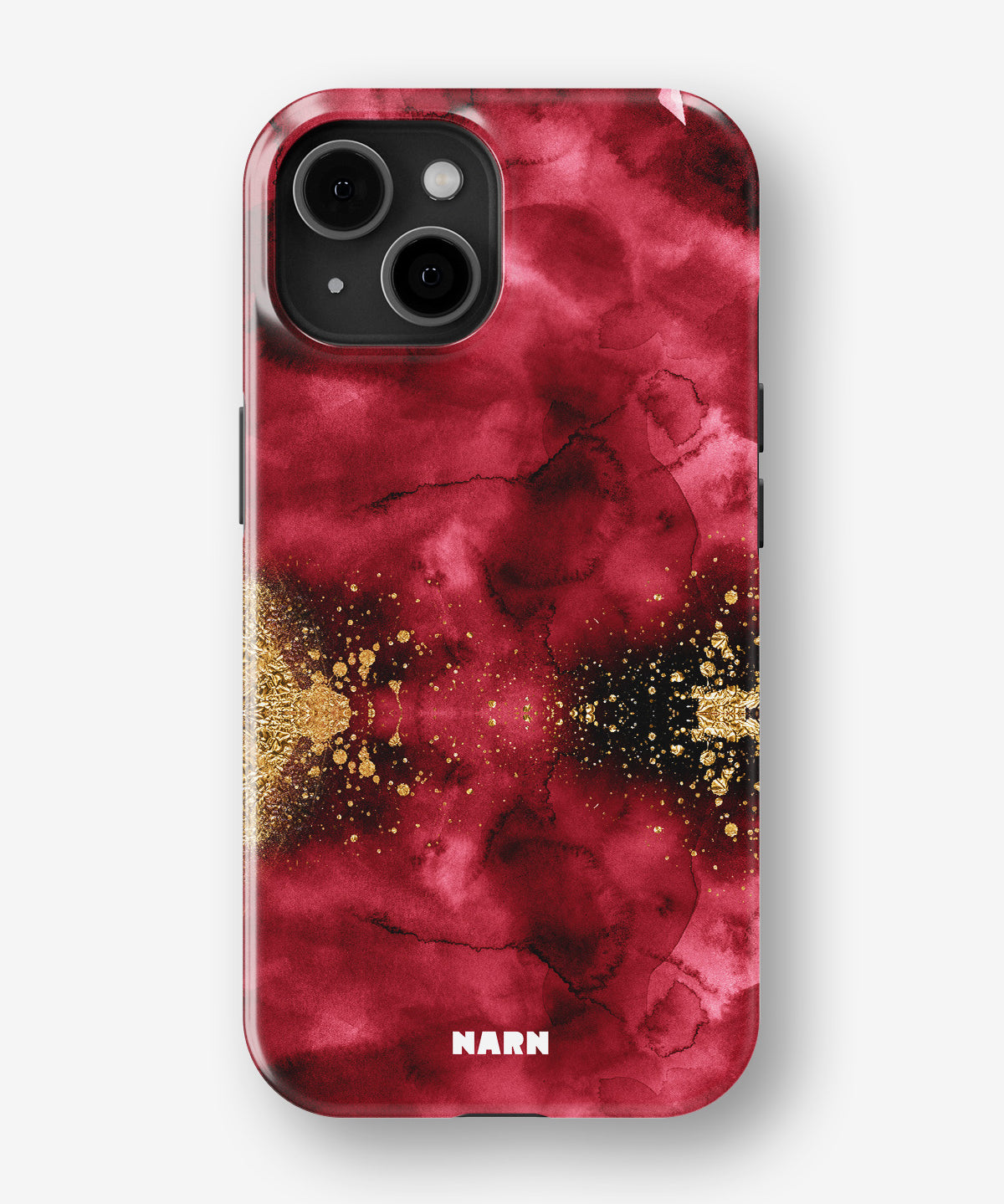 iPhone 15 Plus Tough Case – Burgendy Shimmer - View 1