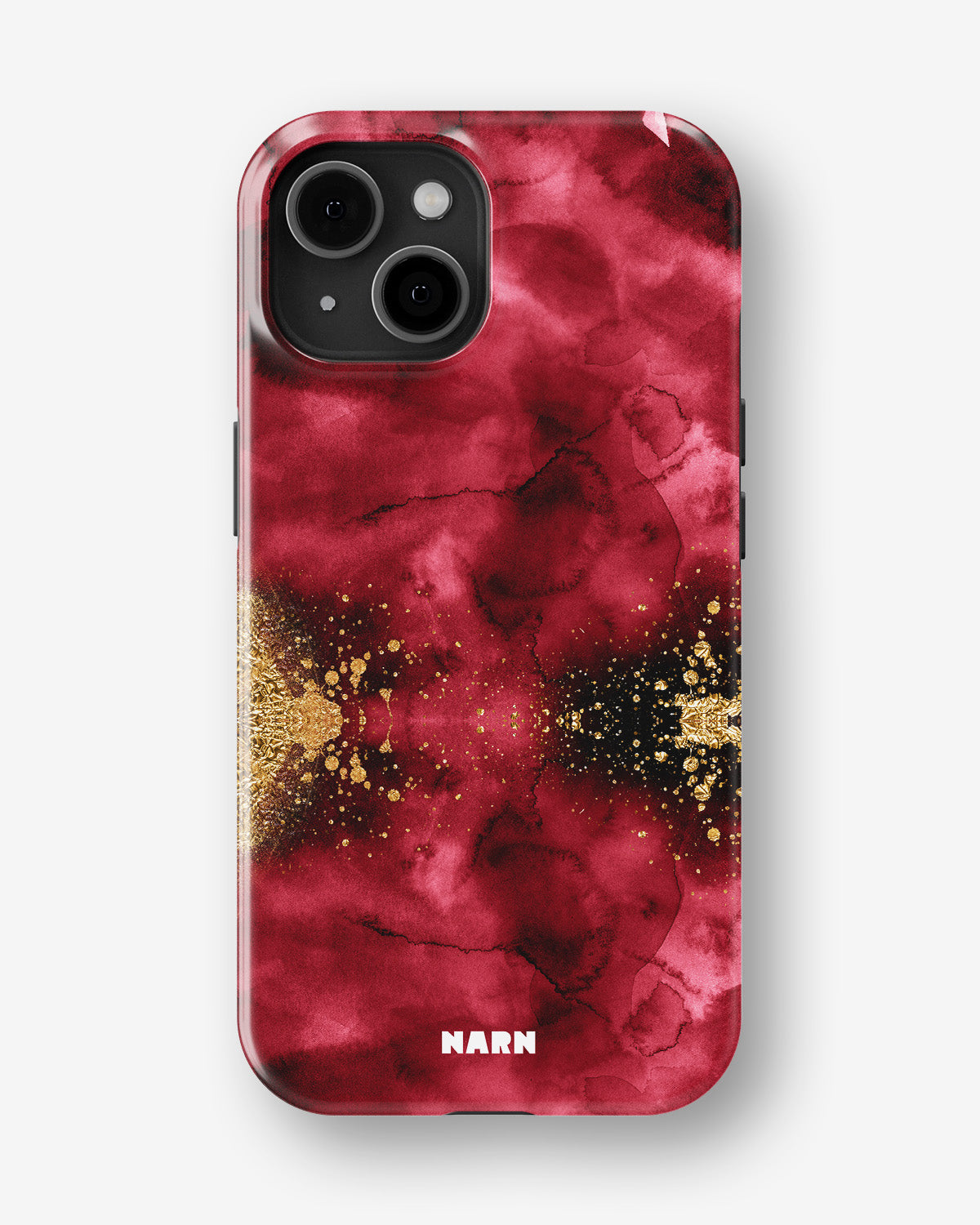 iPhone 15 Plus Tough Case – Burgendy Shimmer - View 1