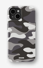 iPhone 15 Plus Tough Case – Grey Camo - View 1