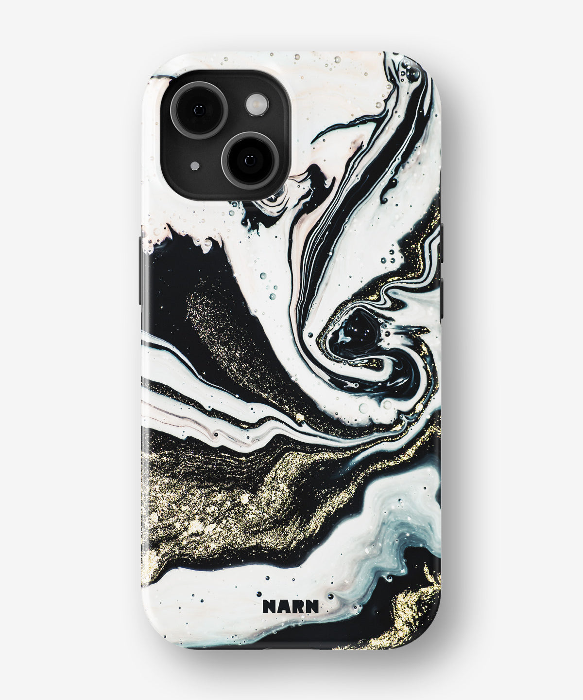 iPhone 15 Plus Tough Case – Golden Swirl - View 1