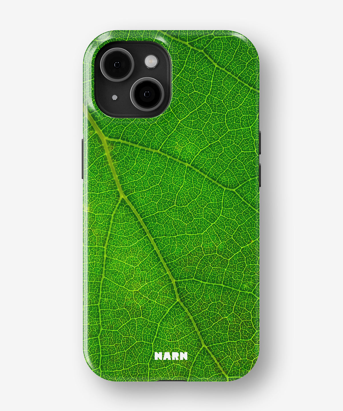 iPhone 15 Plus Tough Case – Green Leafy - View 1
