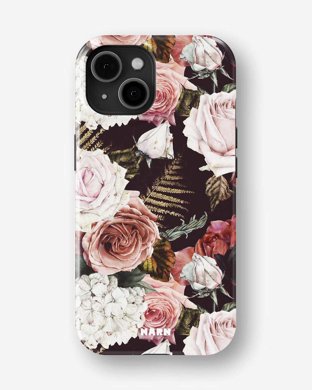 iPhone 15 Plus Tough Case – Midnight Roses - View 1
