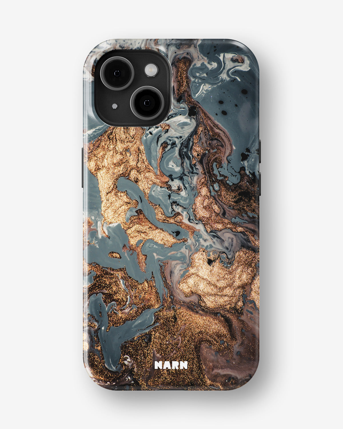 iPhone 15 Plus Tough Case – Molten Gold - View 1