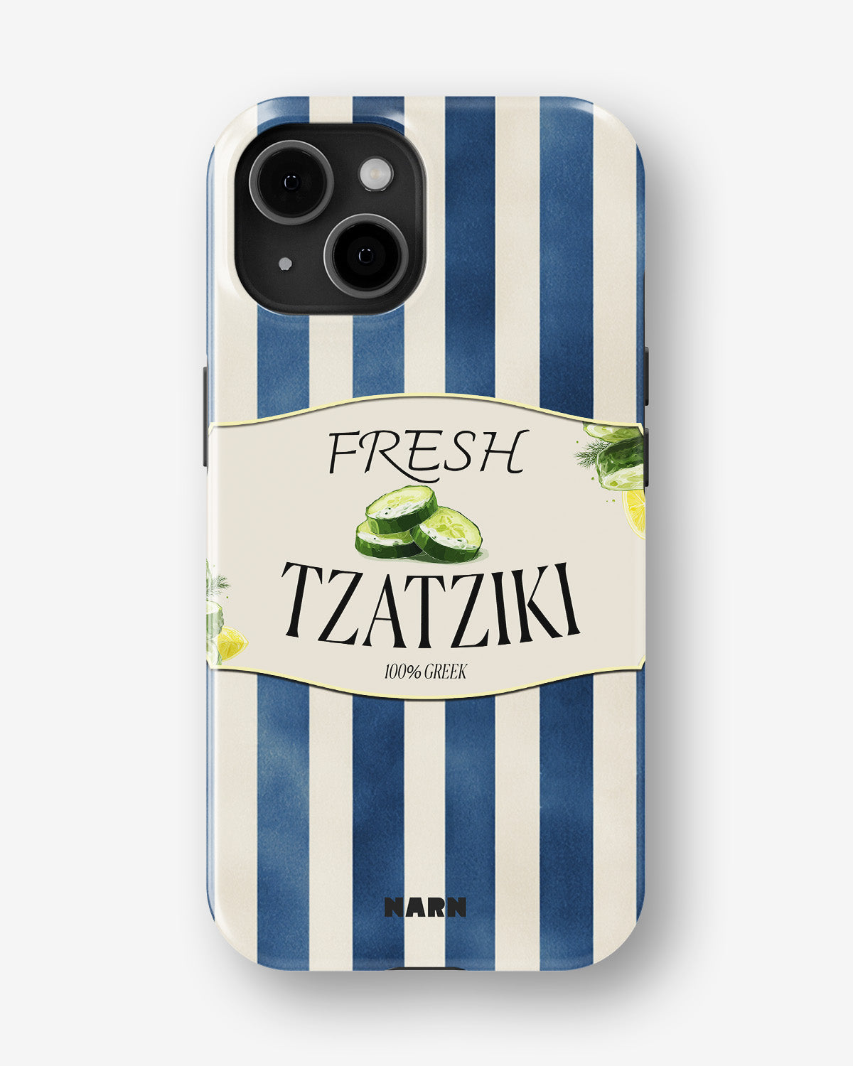 iPhone 15 Plus Tough Case – Greek Blues - View 1