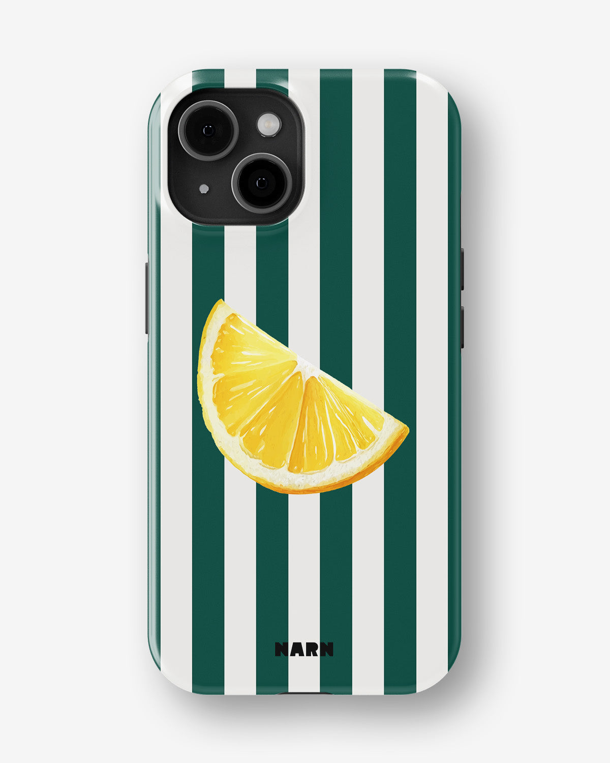 iPhone 15 Plus Tough Case – Lemon Stripes - View 1