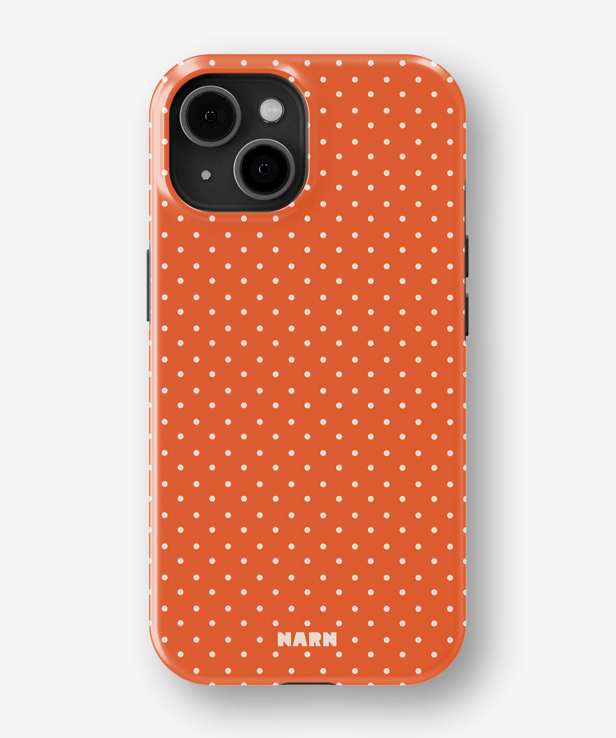iPhone 15 Plus Tough Case – Sunrise Dots - View 1