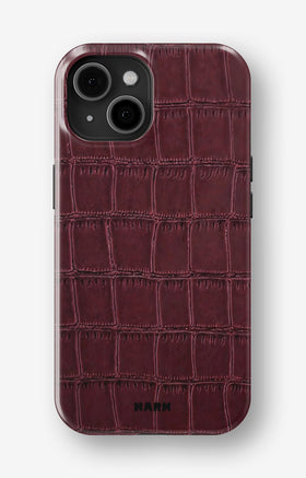 iPhone 15 Plus Tough Case – Rouge Croc - View 1